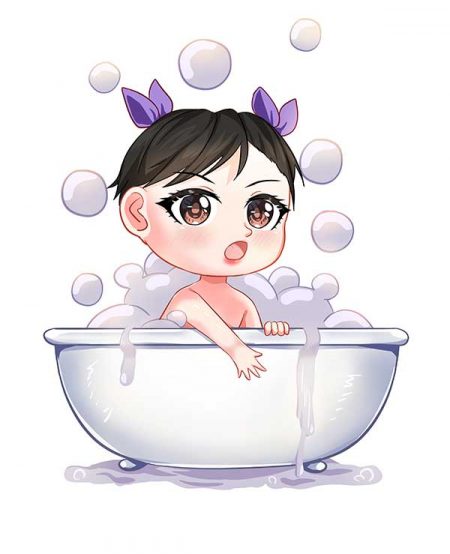Margaux bébé - Gentle bubble - Cute illustration