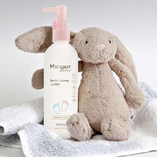 Margaux bébé by Heiress - Baby gentle calming lotion - 600x 600 - Bottle